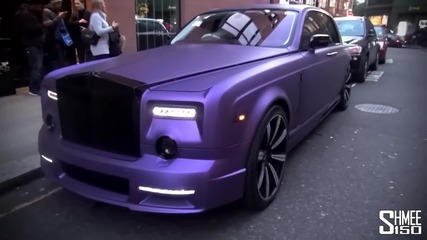 Лилав Rolls Royce Phantom Mansory в Лондон