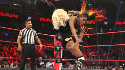 Apollo Crews & Ember Moon vs. Jinder Mahal & Alicia Fox: Raw, Jan. 7, 2019