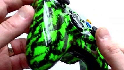 Xbox 360 Controller - Green Tiger Hd/hq
