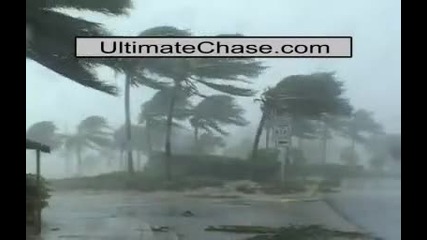 Hurricane Katrina Winds Blowing People Around 