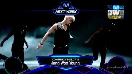 (hd) Wooyoung - Debut next week ~ M Countdown (05.07.2012)