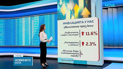Най-голямото увеличение на инфлацията е в сектор „Развлечения, спорт и култура“, а най-големият спад - в „Облекло и обувки“