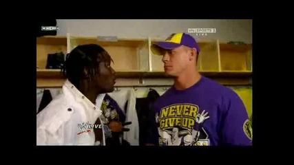 wwe.raw.11.01.10. john cena and r truth backstage