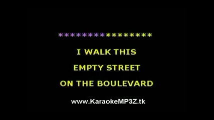 Boulevard Of Broken Dreams - Greenday - Karaoke Instrumental.flv
