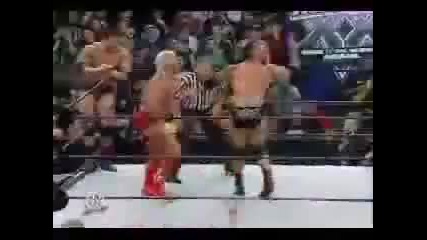 Wrestlemania 20 - Evolution Vs The Rock & Sock Connection [2/3]