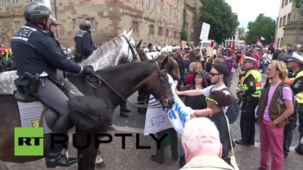 Germany: LGBTQI activists and conservatives clash in Stuttgart
