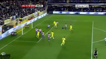 13.03.2011 Виляреал 1 - 0 Спортинг Хихон гол на Джузепе Роси 