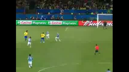 Италия 0:3 Бразилия (купата на Конфедерациите всички голове луд коментатор )