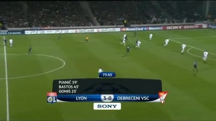 ( Champions league ) Olympique Lyonnais 4 - 0 Debreceni Vsc 9.12.09 