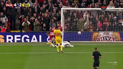 Manchester United with a Goal vs. Sheffield United FC