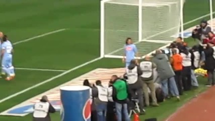 Cavani penalty kick, Napoli - Roma 2 - 0 12 - 02 - 2011 