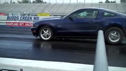 2011 Mustang Gt runs 10.98 s 124.69 mph 