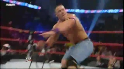 John Cena Attitude Adjustments Wade Barrett through six Chairs