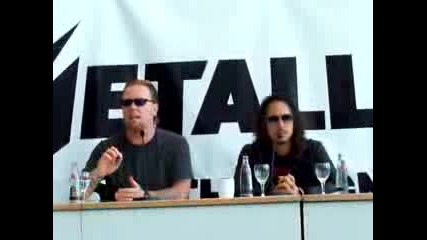 MetallicA During Press Conference Berlin o2 World 2008