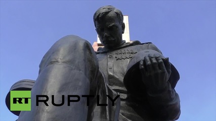 Germany: Vandals desecrate Soviet War Memorial in Berlin's Treptower Park