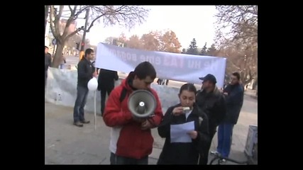 Протест срещу проучването и добива на шистов газ - Варна - 20.11.2011 г. - част 1