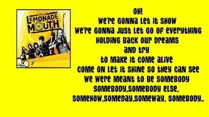 Lemonade Mouth - Somebody Karaoke (real)