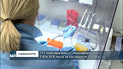 157 новозаразени от коронавирус при 5 856 PCR теста за последните 24 часа