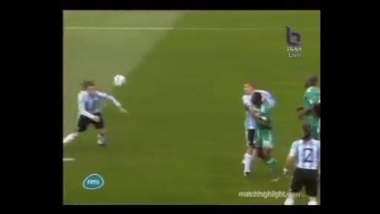 Аржентина 1 - 0 Нигерия (гол за Аржентина)