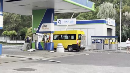 Взрив на бензиностанция в Бургас