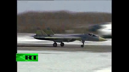 Top - secret Russian Stealth fighter test flight 