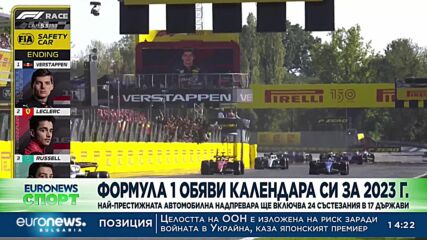 Спортни новини, 21.09.2022 - обедна емисия