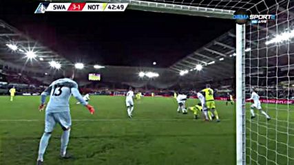 Суонси - Нотс Каунти 4:1 /първо полувреме/