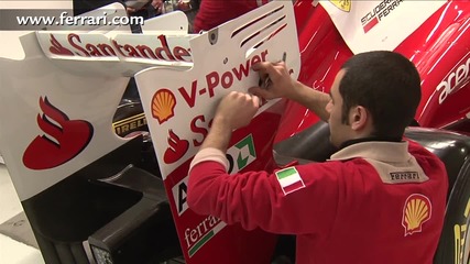 F1 2012 - Ferrari F2012 launch - Behind the scenes