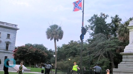Woman Pulls Down Confederate Flag at South Carolina State House
