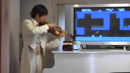 Песента на Super Mario изпълнена от цигулка 