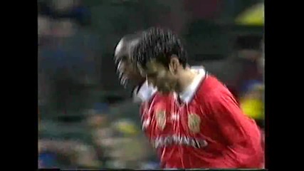 1998-99 Brondby - Manchester United 0:1 Ryan Giggs Goal