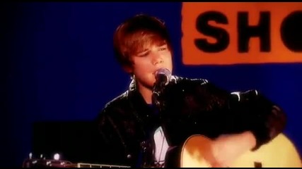 Justin Bieber - One Time Acoustic Live - на живо 