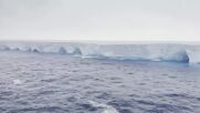 Фотограф засне най-големия айсберг в света (ВИДЕО)