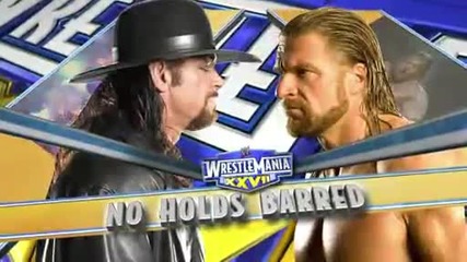 Wrestlemania 27 Match Card 
