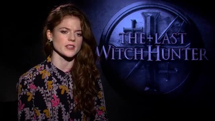 Звездата Роуз Лесли дава интервю за филма си Последният Ловец на Вещици (2015)
