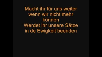 Tokio Hotel - Wir sterben niemals aus [lyrics]