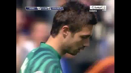 11.04.2010 Рома 2 - 1 Аталанта гол на Мирко Вучинич 