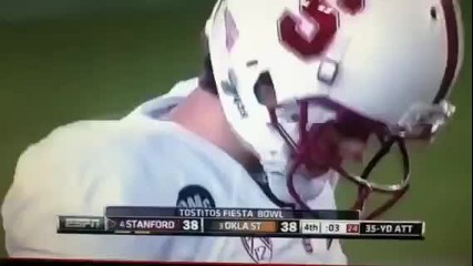 Stanford kicker misses field goal to win the rose bowl