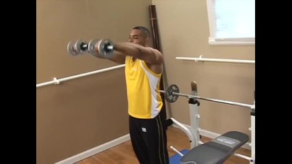 Bodybuilding Exercises _ Front Dumbbell Raises