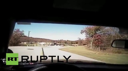 USA: Joy-rider slams into armed police after high-speed chase
