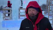 При близо -40 градуса: В Русия се проведе състезание за ледени скулптури (ВИДЕО)