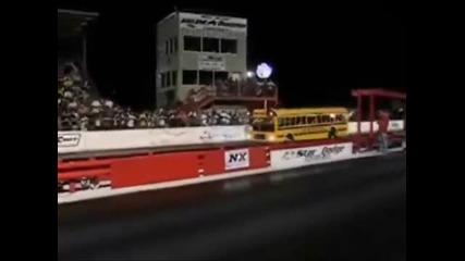 Crazy School Bus on wheels