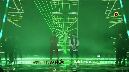 Lee Hyun Woo & Kwanghee (ze:a) - High High @inkigayo [16/12/12]