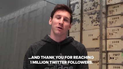 Лео Меси благодари на феновете си в Туитър/ Leo Messi thanks to him fans on Twitter