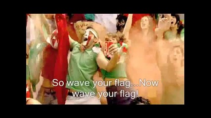 Nancy Ajram Ft Knaan - Waving Flag (with lyrics) Official Vide 