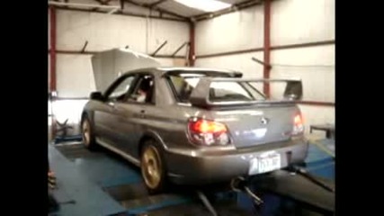 Subaru Impreza sti on dyno test