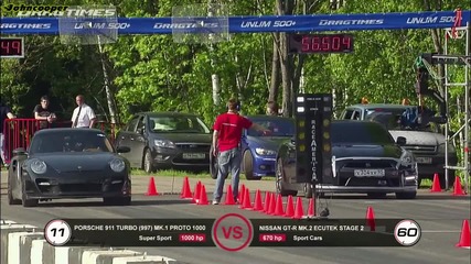 Porsche 911 Proto 1000 vs Nissan Gtr Ecuteck