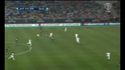 Барселона - Шахтьор Донецк 1:0(трета част,  първо полувреме)
