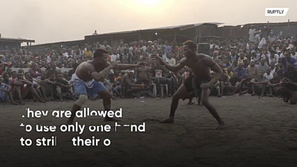 In this boxing tradition, fighters punch with just one hand