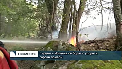 Гърция и Испания се борят с упорити горски пожари